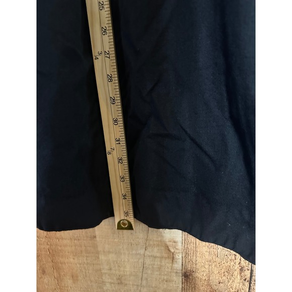 J.Crew V Neck Pleated Fit Flare Dress Women Sz 4P Little Black Dress Festive - Picture 4 of 7